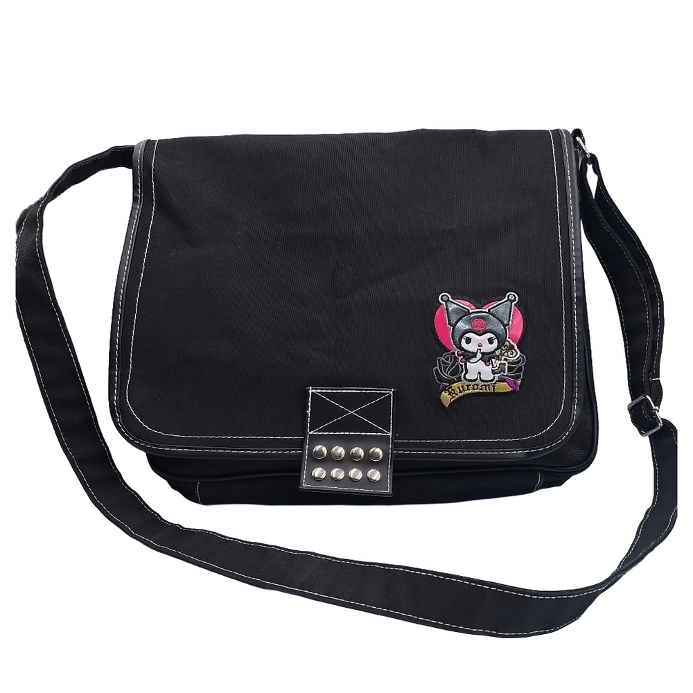 Sanrio Kuromi Crossbody Book Laptop Messenger Bag - Picture 2 of 13